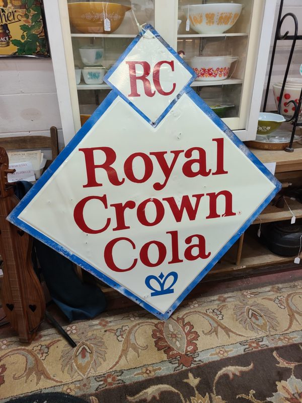 Vintage RC Royal Crown Cola marketing sign