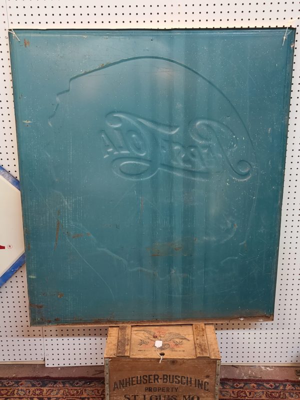 Back of a Vintage Pepsi Cola Sign